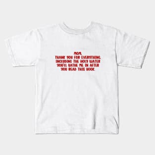 The Fine Print Dedication by Lauren Asher Kids T-Shirt